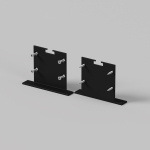 Led Strip Комплект заглушек (для профиля 50×35) 2 шт., ALM-5035T-B-EC