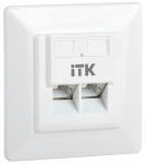 ITK Внутренняя инф. розетка RJ45 кат. 6 FTP 2 порта