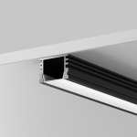 Алюминиевый профиль накладной 16x12 (Черный, 2 м), ALM-005-B-2M