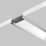 Led Strip Алюминиевый профиль встраиваемый с накладным фланцем 30x6 (Серебро, 2 м), ALM-3006-S-2M