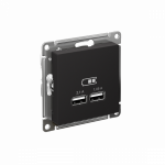 Розетка 2гн USB+USB с/у карбон механизм AtlasDesign Systeme Electric  (1)