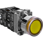 Кнопка управления NP2-BW1561 выступающая, желтая, 1НО, AC/DC230В (LED), IP40 (R)