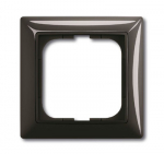 Рамка 1-пост. цвет черный château-black (шато-черный) глянцевый, пластик горизонт. и вертик., IP20 basic55 ABB