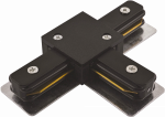 Коннектор для шинопровода T-образный накладной/подвесной PTR CT-BL черн. JazzWay 5010857