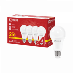 Лампа светодиодная LED-A60-VC 4PACK 25Вт 230В Е27 3000К 2380Лм (4шт./упак) IN HOME Лампа светодиодная LED-A60-VC 4PACK 25Вт 230В Е27 3000К 2380Лм (4шт./упак) IN HOME