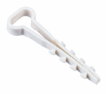 Дюбель-хомут 5х10мм плоск. каб. нейл. белый (100шт/упак) IEK