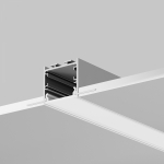 Led Strip Алюминиевый профиль встраиваемый скрытого монтажа 72x36 (Серебро, 3 м), ALM-7236T-S-3M