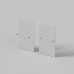 Led Strip Комплект заглушек (для профиля 65×42) 2 шт., ALM-6542-EC