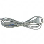 Сетевой шнур с выключателем, 230V 1,9м серый, KF-HK-1