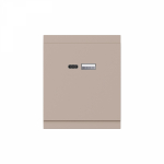 Розетка SETE USB-A+Type-C 3А с функцией быстрой зарядки кашемир IP20/IP44 KRANZ