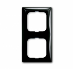 Рамка 2-пост. цвет черный château-black (шато-черный) глянцевый, пластик горизонт. и вертик., IP20 basic55 ABB