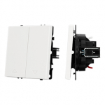 Механизм выключателя управления шторами SWT-NOBE-MKR2-SFPL-WH (230V, 10A) (Arlight, Белый кварц)