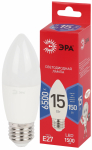 Лампа светодиодная ЭРА RED LINE LED B35-15W-865-E27 R 15Вт свеча на ветру холодный дневной свет Е27