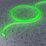 Led Strip Гибкий неон 25x13 220В 8Вт/м Green IP65 50м 201234