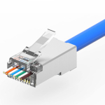 Коннектор RJ45 CAT5е (8P8C) экранированный под диаметр проводника в изоляции  1,1 мм