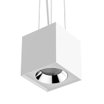Светодиодный светильник VARTON DL-02 Cube подвесной 150х160 мм 36 Вт 4000 K 35° RAL9010 белый матовый диммируемый по протоколу DALI