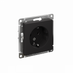 Розетка 1гн с З/К с/у карбон механизм 16А AtlasDesign Systeme Electric (1/10/60)