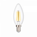 Лампа светодиод 6Вт C35 E14 4000K прозрач PLED OMNI 230/50 Jazzway