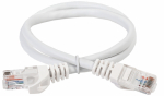 ITK Коммутационный шнур кат. 6 UTP PVC 0,5м белый