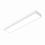 Светодиодный светильник VARTON Gexus Line Down 1500x300x110 мм 50 Вт 4000 К RAL9003 белый муар опал-микропризма DALI