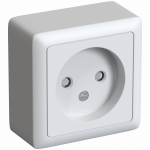 Розетка 1гн без З/К шторки о/у белый изол.пласт. 10А IP20 Хит Systeme Electric  (1/168)