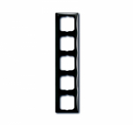 Рамка 5-пост. цвет черный château-black (шато-черный) глянцевый, пластик горизонт. и вертик., IP20 basic55 ABB