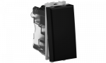Выключатель с подсветкой LED 16А 230В в кабель-канал черный матовый DKC