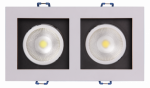 Светильник светодиод встраив 2x8Вт 4000К 55гр Белый IP40 PSP-S 212 Jazzway (1/50)