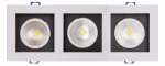 Светильник светодиод встраив 3x8Вт 4000К 55гр Белый IP40 PSP-S 213 Jazzway (1/50)
