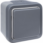 Выключатель 1кл прох о/у серый IP55 Plexo Legrand