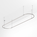 Основание ART-APRIORI-OVAL-ROD-800-4000x1000 (TN) (Arlight, IP20 Металл, 3 года)