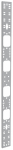 Органайзер кабельный вертикальный 75х12мм 47U серый ITK (1)