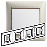 Рамка 4гн жемчуг Valena Legrand  (1)