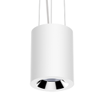 Светодиодный светильник VARTON DL-02 Tube подвесной 150х220 мм 55 Вт 4000 K 35° RAL9010 белый матовый