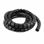 Защитная пластиковая спираль гибкая 50 мм (25 м/уп) черная Промрукав