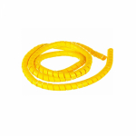 Защитная пластиковая спираль гибкая 25 мм (25 м/уп) желтая Промрукав