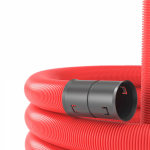 Труба гибкая двустенная для кабельной канализации д.110мм, цвет красный, в бухте 100м., без протяжки ДКС