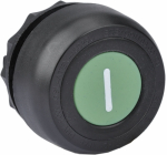 Фронтальная часть нажимной кнопки плоск., 1 упр. элемент цвет зеленый без фиксации, DKC
