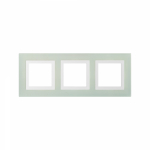 Рамка 3-пост. цвет зеленый матовый, стекло горизонт. и вертик., Avanti DKC