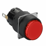 Лампа индикаторная в сборе 1 источник света красная круглая линза, плоская 24В AC d16.2мм СВЕТОДИОД. (LED) IP65 SE _
