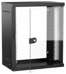 Шкаф наст. 12U 550х350мм стекл. дв. чер. GENERICA