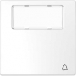 Клавиша одинарная перекидная для выкл-ля/кнопки символ «звонок» пластик белый глянцевая IP20 SE MERTEN D-Life