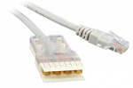 Hyperline PC-110-RJ45-4P-C5e-1M-LSZH-GY Патч-корд 110 тип - RJ-45, 4 пары, Cat.5e, LSZH, 1 м, серый