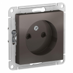 Розетка 1гн без З/К шторки с/у мокко механизм 16А AtlasDesign Systeme Electric