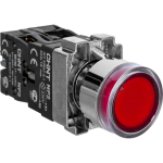 Кнопка управления NP2-BW3462 плоская, красная, 1НЗ, AC/DC230В (LED), IP40 (R)