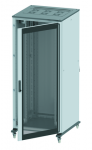 Напольный шкаф 24U Ш600хГ1000 передняя дверь стекло, задняяглухаядверь, крыша укомплектована вводом и заглушками