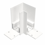 Угловой коннектор S35 накладной белый