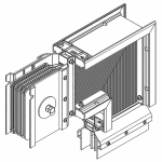 Секц. угл. вниз н/1 1250А Al 3L+N+1/2PE НК IP55 тран. IEK