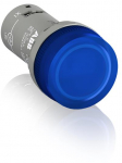 Лампа индикаторная в сборе 1 источник света синяя круглая линза, высокая 220-240В AC d22.3мм СВЕТОДИОД. (LED) IP67 ABB COS/SST светосигнальная аппарат