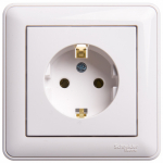 Розетка 1гн с З/К с/у белый в сборе 16А W59 Systeme Electric  (1/20)